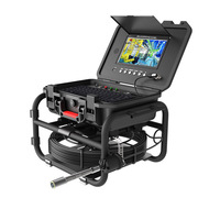 Caméra d'inspection de canalisations immergées, écran IPS 9 pouces 1080P, localisateur de 512HZ à nivellement automatique