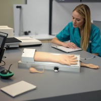 Mannequins de formation en soins infirmiers, modèle de bras de ponction radiale rotatif avancé, simulateur de formation laparoscopique