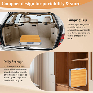 Mesa Plegable Triple para Exteriores, Resistente, con Capacidad para 50 kg - Product Image 6