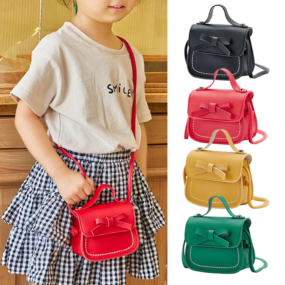 2020 designer kids Bowknot Princess Toddler Baby Coin purses handbag crossbody mini fall color purses for kids