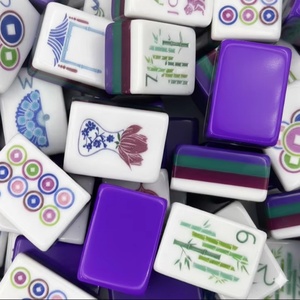 Luxury Four-layer purple Portable High-quality TOGYE Acrylic <b>Mahjong</b> <b>Set</b>, Perfect As a Gift. Gemma <b>Mahjong</b> <b>Set</b>. - Product Image 1