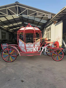 Chariot de princesse électrique en forme de citrouille pour mariage - Product Image 6
