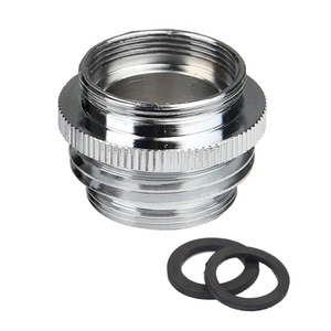 Adaptador de grifo de cocina macho de 55/64 pulgadas con aireador a conector de rosca GHT3/4 para manguera de jardín y adaptador de grifo multi-rosca - Product Image 1
