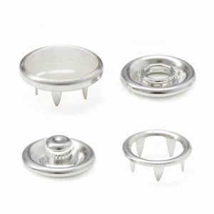 Nhà Máy Bán Buôn Phần Cứng Trims Nickle Miễn Phí Prong Snap Nút Ngọc Trai Snap Nút - Product Image 1