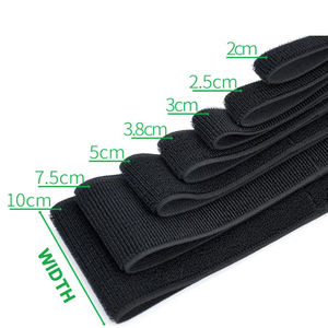 Sangles de rangement pour câbles Selfie, organisateur de cordons extensibles noirs à boucles auto-agrippantes qui restent fixées au câble pour la gestion des câbles électriques - Product Image 5