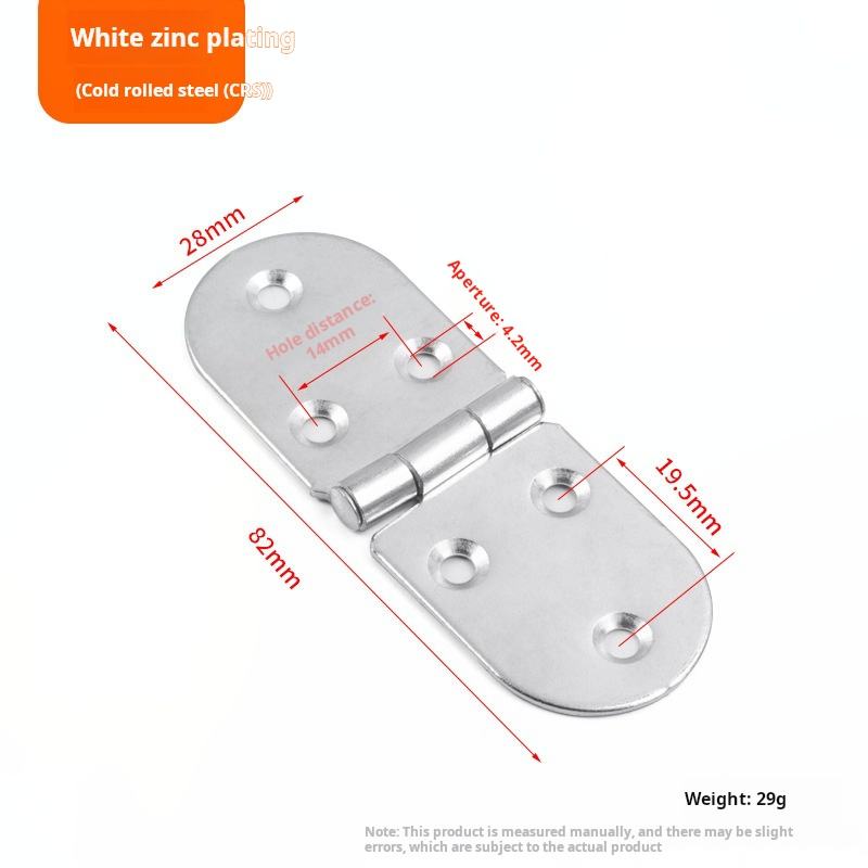 บานพับบานพับ-ชุบสังกะสีสีขาว (เหล็กแผ่นรีดเย็น)