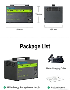 NIKiSUN อุปกรณ์จ่ายไฟสำรองแบบพกพา 300W 220V แบตเตอรี่ลิเธียมไอรอนฟอสเฟต สำหรับใช้ในรถยนต์กรณีฉุกเฉิน รุ่น Au Us CP-3 - Product Image 5