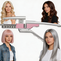 Connecteur d'extension de cheveux humains 6D Premium, outil de tressage rapide pour salon de coiffure professionnel