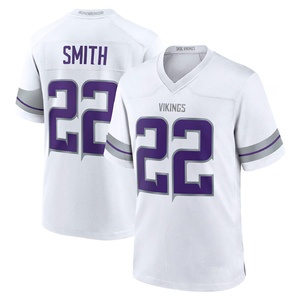 Camiseta de Fútbol Americano de los Minnesota Vikings, con Costuras Superiores, Números 9 J.J. McCarthy, 18 Justin Jefferson, 3 Addison, 15 Dallas Turner, 22 Smith, Venta al Por Mayor - Product Image 5
