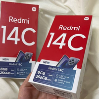 Vente en gros de smartphones Xiaomi Redmi 14C version mondiale 4G, écran LCD 6,88 pouces 120 Hz, batterie 5160 mAh, charge 18 W, appareil photo 50 MP, téléphone portable débloqué