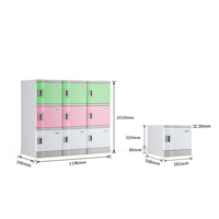 Armoire ABS multicouche pour casier d'étudiant sûr avec serrure à clé Design simple Stockage de chevet fabriqué par Corridor