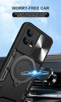   Étui de protection d'objectif pour MOTO G STYLUS 5G 2024 et MOTO Edge 30 Fusion 2024 avec anneau support inclus