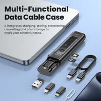 Toocki Coque à fonctions multiples Pd 60w Type c à Type c Câbles de données de charge rapide USB avec boîtier avec miroir pour Huawei