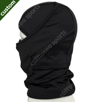 Cagoule noire vierge OEM personnalisable avec logo, masque de ski sportif sublimé avec impression pour hommes et femmes, fabricant sur mesure
