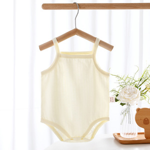 Body de Tirantes para Bebé, 100% Algodón, Delgado, Verano, Sin Mangas, Unisex, Tejido - Product Image 4