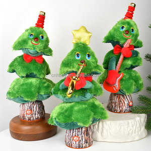 Muñeco de Árbol de Navidad Bailarín, Juguete Eléctrico de Peluche Suave con Funcionamiento a Pilas, Reno de Peluche, Papá Noel Bailarín, Árbol de Navidad Bailarín - Product Image 4