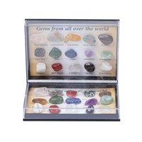 Vente en gros de pierres précieuses naturelles, échantillons minéraux, coffret de cristaux de guérison, Kit d'apprentissage éducatif