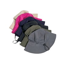 Gorras de cubo lisas Sombreros Tela de nailon impermeable de alta calidad Deporte plegable Correr Secado rápido Sombrero de cubo ligero a prueba de agua