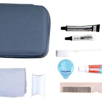 260725 Trousse de Voyage Personnalisée avec Logo pour Femme, Trousse de Toilette, Trousse de Maquillage, Trousse de Voyage Avion, Kit d'Accueil, Ensemble de Trousse de Voyage, Trousse de Voyage avec Sac