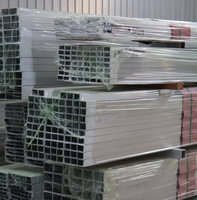 Profilés en aluminium de qualité supérieure, tubes rectangulaires creux en alliage structurel, taille personnalisée 2x2, services de pliage, découpe et soudage