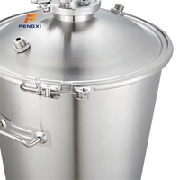 Équipement de Fermentation Domestique FXR 35/65L, Fermenteur à Pression en Acier Inoxydable avec Moteur, Facile à Utiliser pour le Jus