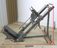 Nouveau Design Power Rack 45 Degrés Jambe Presse En Acier Fonctionnel Fitness Gym Équipement pour Musculation Huck Squat Machine