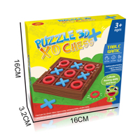 Jeu de société classique pour enfants, Marbile Solitaire, exercice de réflexion logique, Tic-Tac-Toe, Klotski, jouet de société