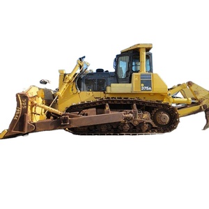 Mesin berat digunakan komatsu d375 bulldoser d375a dilacak dozer dengan ripper kuat d375a-3 d375a-6