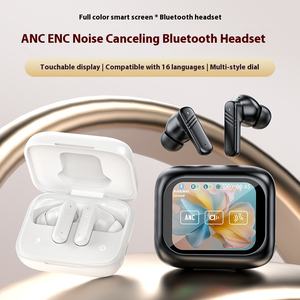 Écran tactile couleur ANC + ENC Double réduction de bruit <span class=keywords><strong>Casque</strong></span> <span class=keywords><strong>sans</strong></span> <span class=keywords><strong>fil</strong></span> intra-auriculaire Indicateur de batterie LED multifonctionnel Privé JL - Product Image 2