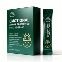 Boisson Solide Probiotique Personnalisée pour l'Humeur, Soutien Anti-Stress R0052 LGG HN001 Theanine Plantarum JYLP326 GOS FOS OEM ODM