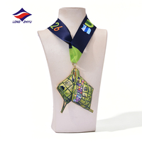 LZY 20Y Médaille rotative personnalisée en métal émaillé pour souvenirs de course à pied (5km, 10km, demi-marathon) avec ruban