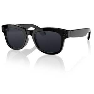 Lunettes de soleil intelligentes AI, monture en plastique noir et métal, verres TAC UV400, assistant IA, fonction d'appel téléphonique, pour hommes - Product Image 1