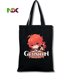 Sac à bandoulière en toile imprimé dessin animé <span class=keywords><strong>Genshin</strong></span> <span class=keywords><strong>Impact</strong></span> pour étudiant - Commerce mondial - Product Image 6
