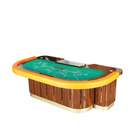 Bby Fabrik Großhandel Holz-Casino Professioneller Roulette-Tisch Luxuriöse Edelstahl-Beine Unterhaltungs-Roulette Einzelnes Spielrad