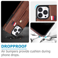 Coque Téléphone Portefeuille Insert Compatible avec Support Fonctionnel, Vente en Gros, pour iPhone 17 Air 16 15 14 Plus 13 12 11 Pro Max