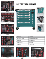 Promotion 2026 : Chariot d'atelier à 7 tiroirs et 7 plateaux, grande capacité, pour 319 outils, en stock, expédition rapide