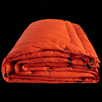 Couverture matelassée 4-en-1 portable pour le trail, poncho, sac de couchage, sous-édredon de hamac, couette gonflable d'extérieur pour la randonnée, le camping, les voyages, vente en gros, OEM