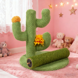 Rascador para Gatos Saint Yi Cactus, Almohadilla de Sisal Resistente, Juguete para Gatos para Todas las Estaciones - Product Image 1