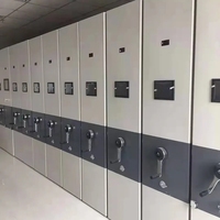 Système de stockage de compacteur de fichiers électriques automatiques à haute densité étagère de bibliothèque mobile moderne entrepôt de banque réglable mobile