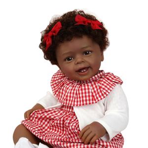 Bébé réaliste de 22 pouces, bébé reborn, bébé réaliste, <span class=keywords><strong>Yannik</strong></span> Bebe reborn, fille, jupe à carreaux, corps en tissu doux au toucher - Product Image 1