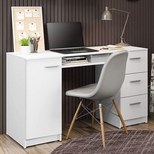 Escritorio en Forma de L de Alta Calidad para Gerentes, Soporte para Portátil con Almohada, Escritorio para <span class=keywords><strong>Oficina</strong></span>, Color Blanco, Escritorio de Madera para Estudio - Product Image 5