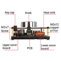 WUZHI AUDIO ZK-502H HIFI Niveau 2.0 Stéréo BT Haut-Parleur Numérique Carte Amplificateur Module de Son TPA3116 50Wx2