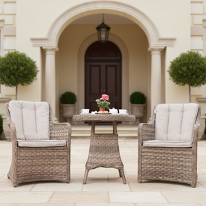 Juego <span class=keywords><strong>de</strong></span> Comedor <span class=keywords><strong>de</strong></span> Jardín Moderno y Lujoso, Silla Reclinable Ancha <span class=keywords><strong>de</strong></span> Ratán, Mesa <span class=keywords><strong>de</strong></span> Bistró <span class=keywords><strong>Madrid</strong></span>, Hecho a Mano, Ecológico, para Uso en Patio - Product Image 1