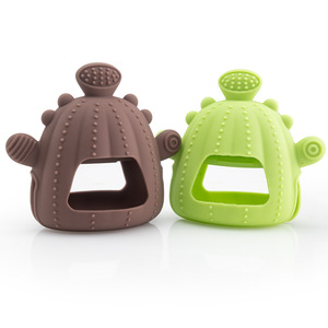 Juguete de Silicona para Bebés con Forma de <span class=keywords><strong>Cactus</strong></span>, Mordedor de Gel Anti-mordidas, Juguete Calmante para la Dentición - Product Image 3