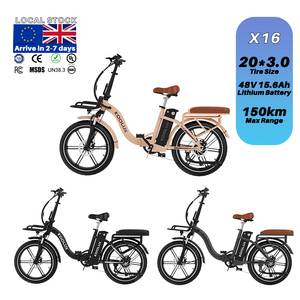 <span class=keywords><strong>Vélo</strong></span> électrique pliable EU Warehouse KOOLUX X16 48V 15.6AH 250W, autonomie 150 km, frein à disque, cadre en fer, homologué CE, pour adultes et familles - Product Image 2
