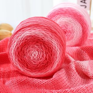 Fil fantaisie en coton acrylique teinté dégradé NUANLU 200g, fil à anneaux à torsion élevée, anti-boulochage, pour <span class=keywords><strong>tricot</strong></span> à la main, couture, <span class=keywords><strong>matériel</strong></span> <span class=keywords><strong>de</strong></span> bricolage, 5 fils - Product Image 4