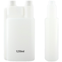 Bouteille doseuse à double col en plastique HDPE de 100 ml, 500 ml, 1000 ml