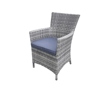 Chaises empilables de plage de jardin en rotin et osier Chaise d'extérieur de style classique pour des sièges confortables