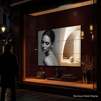 Écran de Mur Vidéo LCD IPS 65 Pouces à Prix Abordable, Bordure Fine de 3,5 mm, Luminosité 700 cd/m², Écran de Publicité Modulaire pour Affichage Commercial