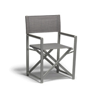 Chaise de balcon pliante en aluminium d'extérieur avec accoudoirs, chaise de réalisateur portable en alliage d'aluminium Tesla, dossier inclinable